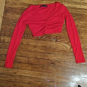 Naked Wardrobe Ruched Crop Top